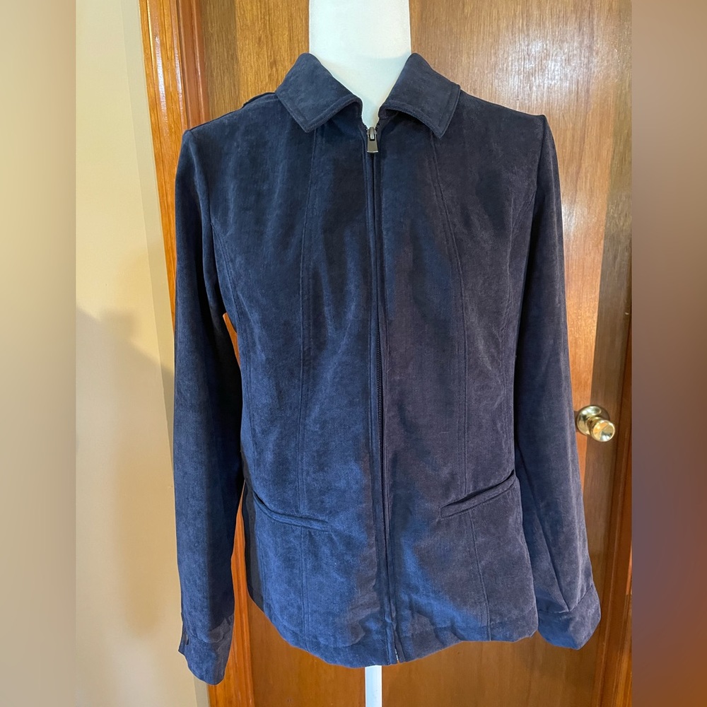 Christopher & Banks Corduroy Zip Up Jacket